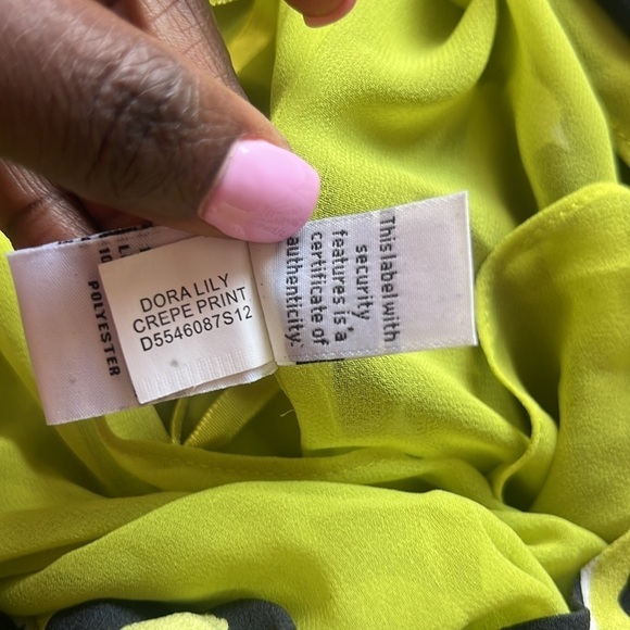 Diane Von Furstenberg Dora Lily Crepe Print Mini Dress Size 2 Faux Wrap - Picture 10 of 11
